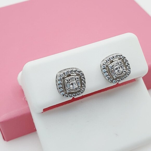 "925 Sterling Silver Cubic Zirconia Earrings, U19254568 - Picture 4 of 11